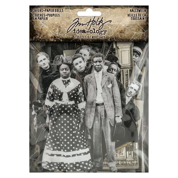 Tim Holtz Idea-Ology,  Layers + Paper Dolls, Halloween (TH94441)