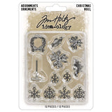 Tim Holtz Idea-Ology Metal Adorments, Christmas (TH94445)