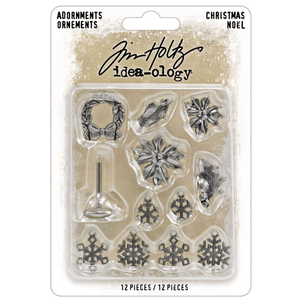 Tim Holtz Idea-Ology Metal Adorments, Christmas (TH94445)