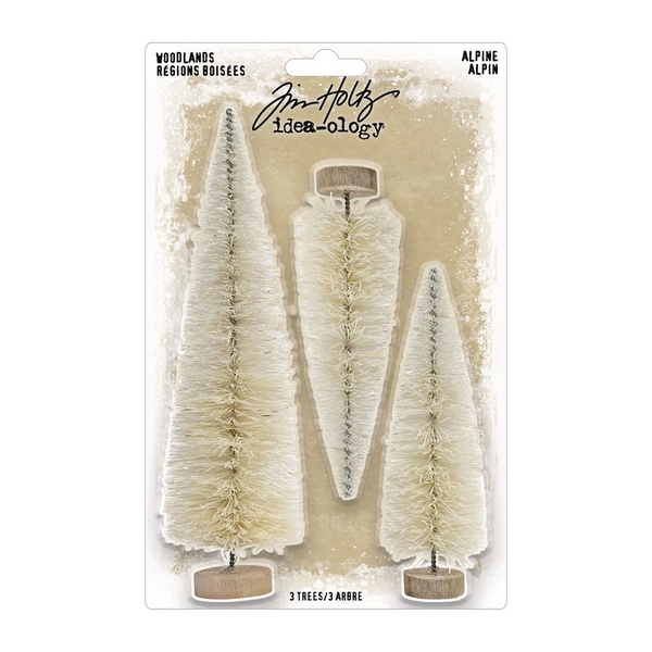 Tim Holtz Christmas Idea-ology, Woodland Tree Alpine Trio (TH94453)