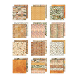 Tim Holtz Idea-ology, Double-Sided Cardstock 12"X12" 12/Pkg, Palette Collection: Orange (TH94457)