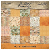 Tim Holtz Idea-ology, Double-Sided Cardstock 12"X12" 12/Pkg, Palette Collection: Orange (TH94457)