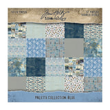 Tim Holtz Idea-ology, Double-Sided Cardstock 12"X12" 12/Pkg, Palette Collection: Blue (TH94463)