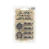 Tim Holtz Idea-Ology, Adornments, Wonderland, 6/Pkg (TH94486)