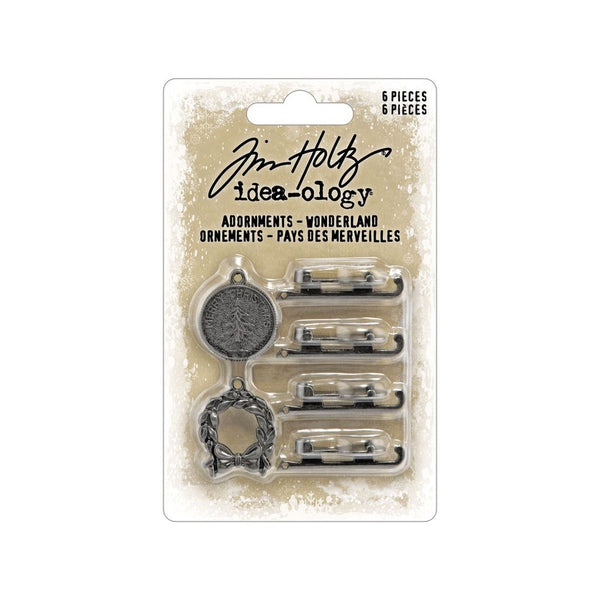 Tim Holtz Idea-Ology, Adornments, Wonderland, 6/Pkg (TH94486)