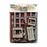 Tim Holtz Idea-Ology, Baseboards + Transparencies, 22/Pkg, Christmas (TH94490)