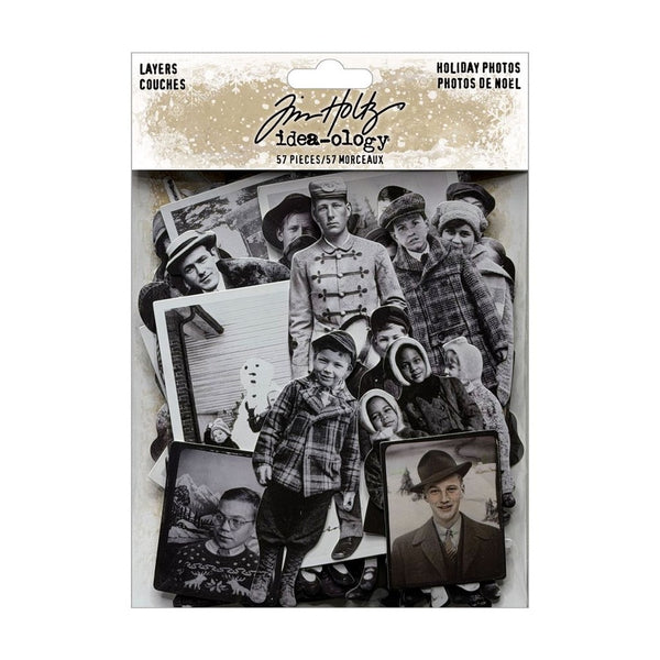 Tim Holtz Idea-Ology, Layers, 52/Pkg, Holiday Photos (TH94494)