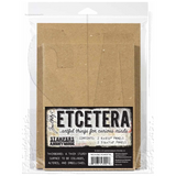 Tim Holtz Etcetera Rectangles Panels, Thickboards (THETC020)