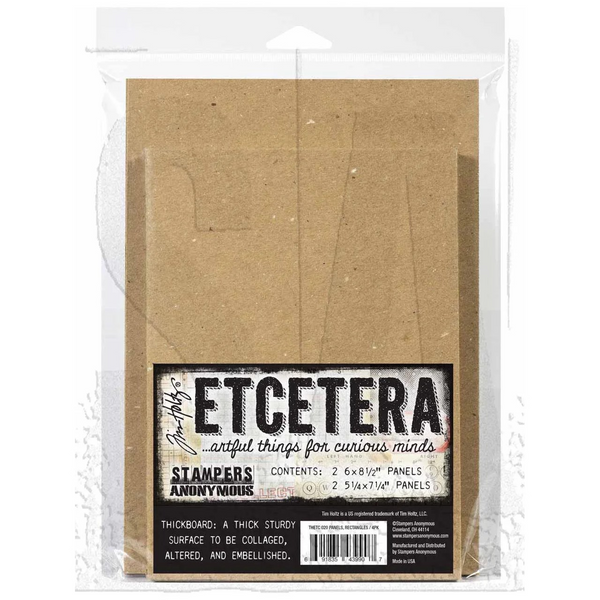 Tim Holtz Etcetera Rectangles Panels, Thickboards (THETC020)