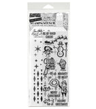 Stampers Anonymous, Tim Holtz Mixed-Media Stamps & Stencil, Christmas Cartoons (THMM186)