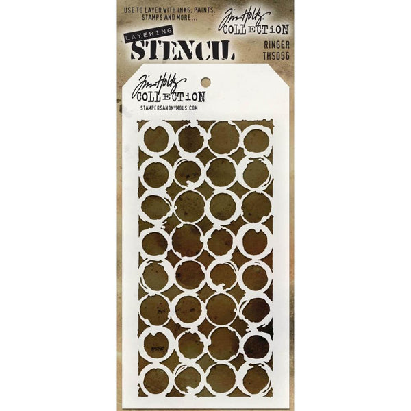 Stampers Anonymous, Tim Holtz Layered Stencil 4.125"X8.5", Ringer (THS056)