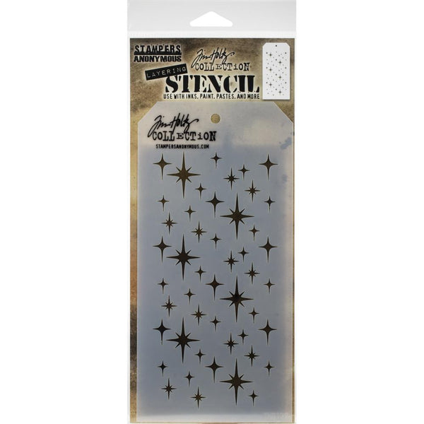 Tim Holtz Layered Stencil 4.125"X8.5", Sparkle (THS132)