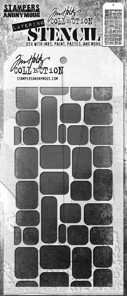 Tim Holtz Layered Stencil 4.125"X8.5", Labels (THS178)