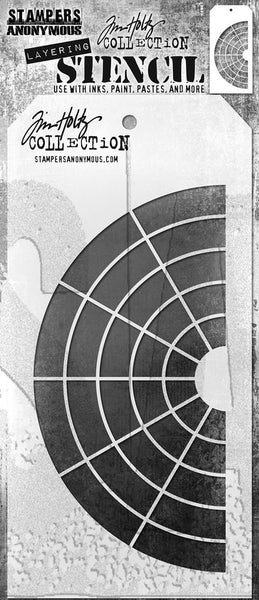 Tim Holtz Layered Stencil 4.125"X8.5", Wheel (THS179)
