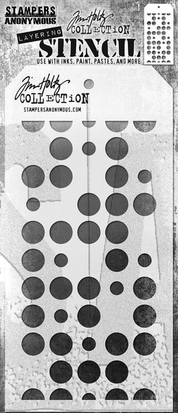 Tim Holtz Layered Stencil 4.125"X8.5", Spots (THS180)
