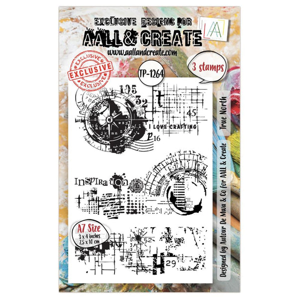 AALL & Create, A7 Clear Stamp by Autour De Mwa & Co., True North (#TP-1264)