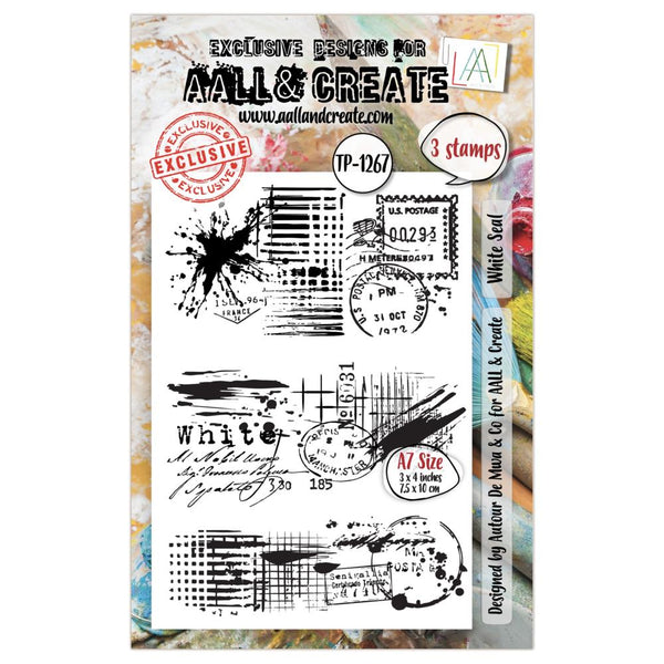 AALL & Create, A7 Clear Stamp by Autour De Mwa & Co., White Seal (TP-1267)