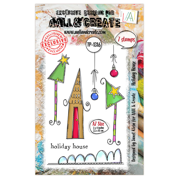 AALL & Create, A7 Clear Stamp by Janet Klein, Holiday House (TP-1316)