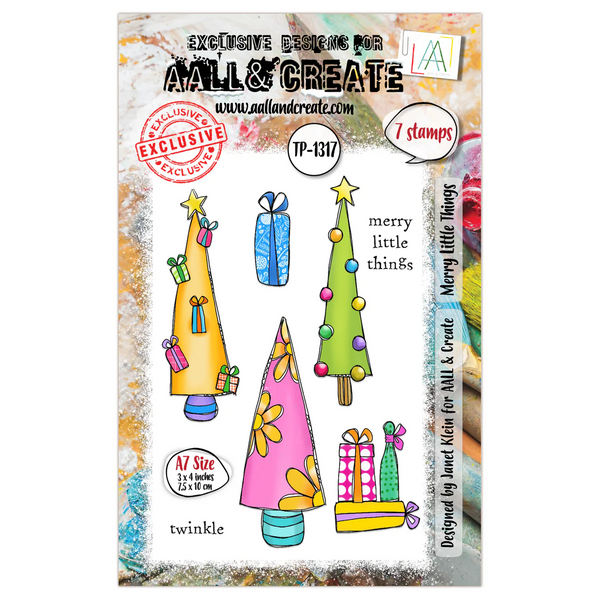 AALL & Create, A7 Clear Stamp by Janet Klein, Merry Little Things (TP-1317)