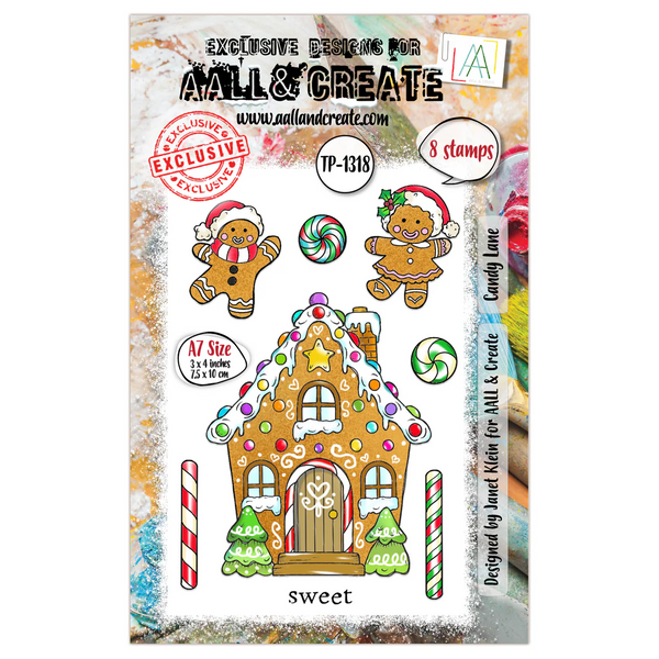 AALL & Create, A7 Clear Stamp by Janet Klein, Candy Lane (#TP-1318)