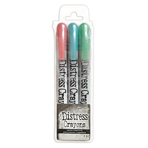 Tim Holtz Distress Crayon Pearl Set, Holiday Set# 6