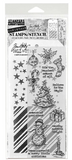 Tim Holtz Clear Stamps and Stencil Tattered Christmas, Peppermint, Falling Stars