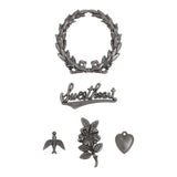 Tim Holtz® Idea-ology Adornments Sweetheart, 5 pieces