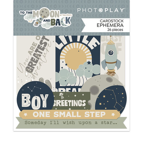 PhotoPlay, To The Moon And Back, Cardstock Ephemera Die-Cuts (TMB4402)