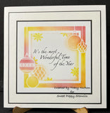 Sweet Poppy Stencil, Bauble Square (SP1-378)