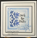 Sweet Poppy Stencil, Snowflake Square (SP1-379)