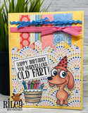 Riley & Company, Rubber Stamps, Tucker The Dog
