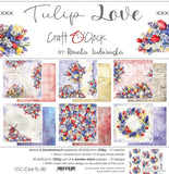 Craft O'Clock, 12"x12" Doube-Sided Paper Pad, Tulip Love