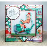 Art Impressions, People Cling Rubber Stamps 6"X4", The Lawn Ranger Set