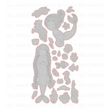 Honey Bee Stamps, 4"X8" Clear Stamps & Dies Combo, Under The Sea