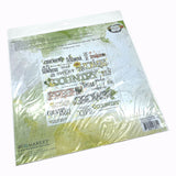 49 And Market, Vintage Artistry Countryside, 12×12 Sentiments Rub-on Transfer Sheet (VAC-38749)