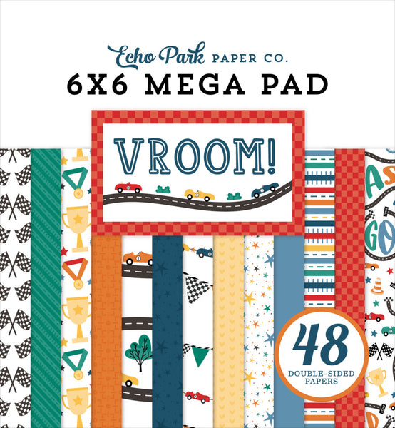 Echo Park, Cardmakers MegaPad 6"X6", Vroom! (VR447031)