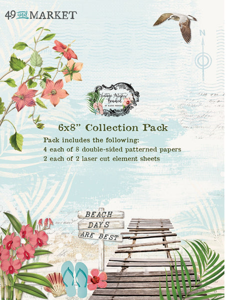 49 And Market Collection Pack 6"X8", Vintage Artistry Beached by Katie Pertiet