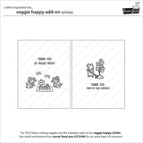 Lawn Fawn, Clear Stamps & Dies Combo, Veggie Happy Add On (LF3342 & LF3343)