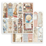 Stamperia Double-Sided Paper Pad 12"X12" 10/Pkg, Vintage Library, 10 Designs/1 Each