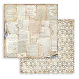 Stamperia Backgrounds Double-Sided Paper Pad 12"X12" 10/Pkg, Vintage Library, 10 Designs/1 Each
