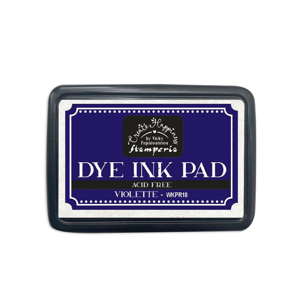 Stamperia Dye Ink Pad, Create Happiness by Vicky Papaioannou, Violette (Purple)