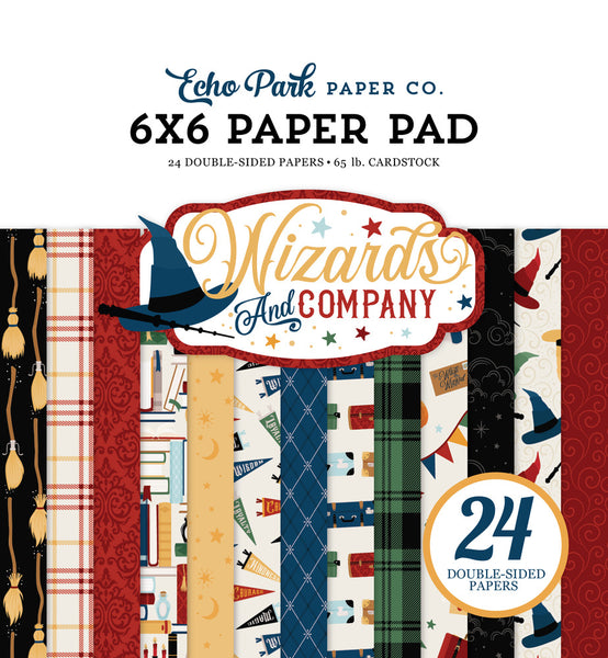 Echo Park Double-Sided Paper Pad 6"X6" 24/Pkg, Wizards And Company