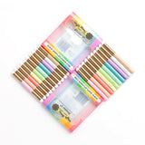 Waffle Flower Craft Tools, Shader 1+ Double-ended Slanted Round Tip Brushes (Rainbow Pack) (WFT054)