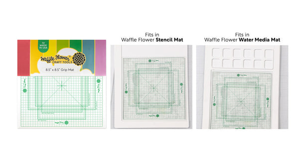 Waffle Flower, Craft Tools, Grip Mat, 8.5"x8.5"