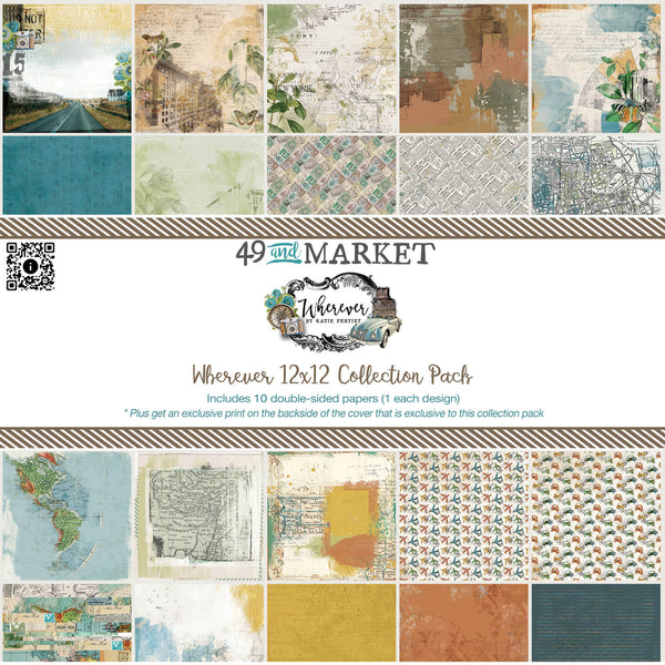 49 And Market, Collection Pack 12"X12", Wherever by Katie Pertiet (WHE-25811)