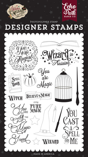 Echo Park, Clear Stamps, Witches Wizards No. 2, You Are Magic (#WIW247044)