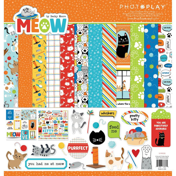 PhotoPlay Collection Pack 12"X12", Meow