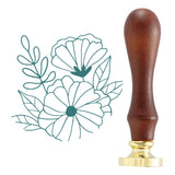 Spellbinders Wax Seal Stamp, Pressed Posies Collection, Timeless Blooms (WS-103)