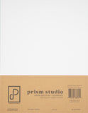 Prism Studio, 8.5X11 Whole Spectrum Smooth Cardstock, 80lb - Simply White (25 Sheets)
