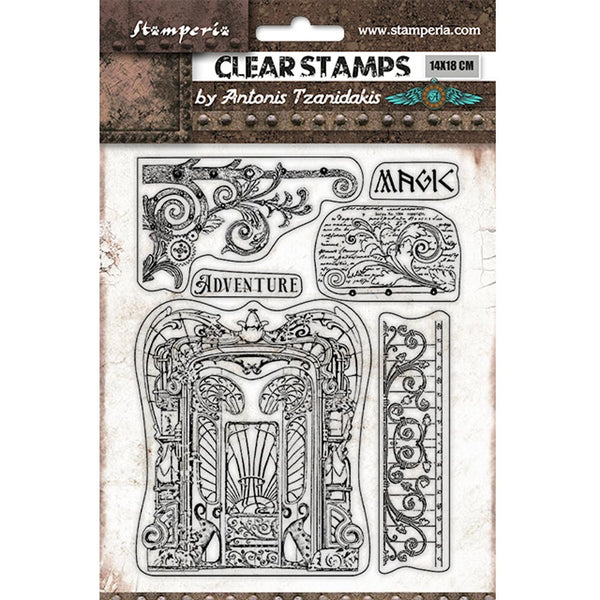 Stamperia, Magic Forest Collection, Clear Stamps by Antonis Tzanidakis, Magic Forest Adventure